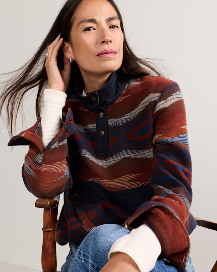 WOMEN'S DOUBLESOFT HALF-SNAP PULLOVER
